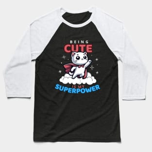 Superhero Cat Tee: Cute & Mighty - Perfect for All Ages Baseball T-Shirt